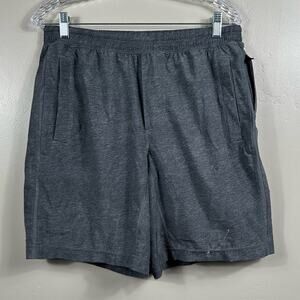 Lululemon Pace Breaker Short 9" Heathered Printed Mercury Deep Coal Large